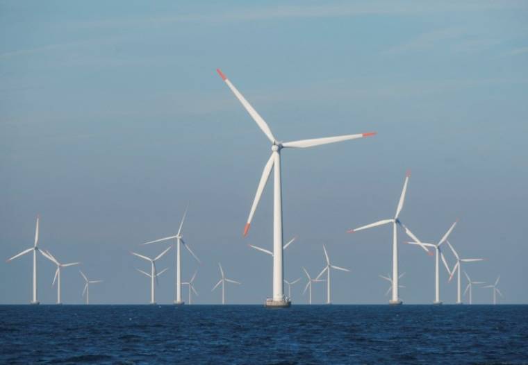 Le parc éolien offshore d'Orsted près de Nysted, au Danemark