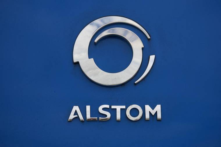Fin juin 2022, le capital d'Alstom était détenu à 70,5% par des investisseurs institutionnels ( AFP / GUILLAUME SOUVANT )