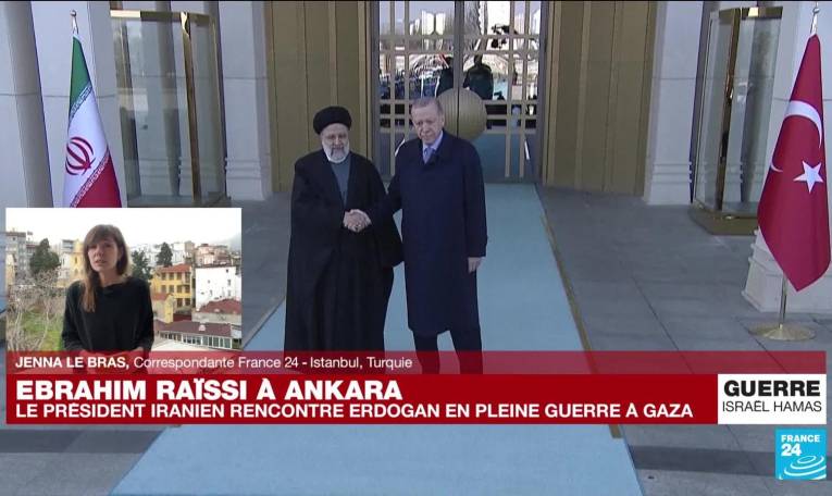 Turquie : le président iranien rencontre Erdogan en pleine guerre à Gaza