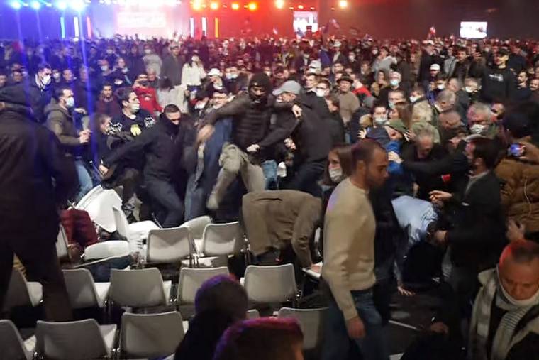 Le 5 décembre à Villepinte, des militants de SOS Racisme avaient été agressés à coups de poings et de chaise. ( AFP / COLIN BERTIER )