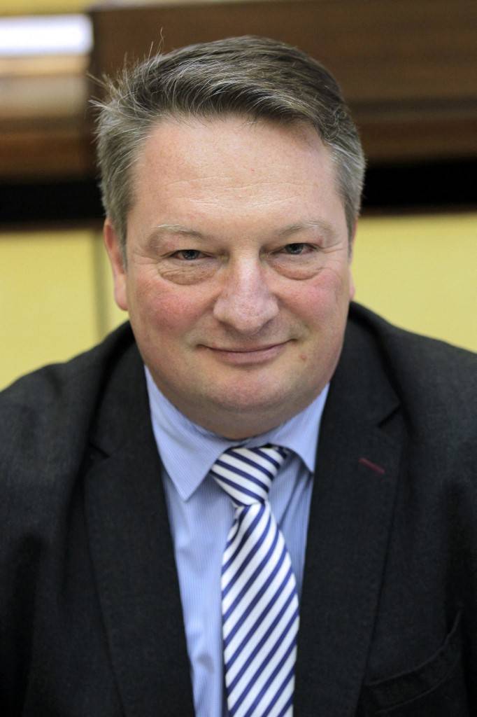 Le maire des Andelys, Frédéric Duché, le 2 avril 2015 à Évreux.  ( AFP / CHARLY TRIBALLEAU )