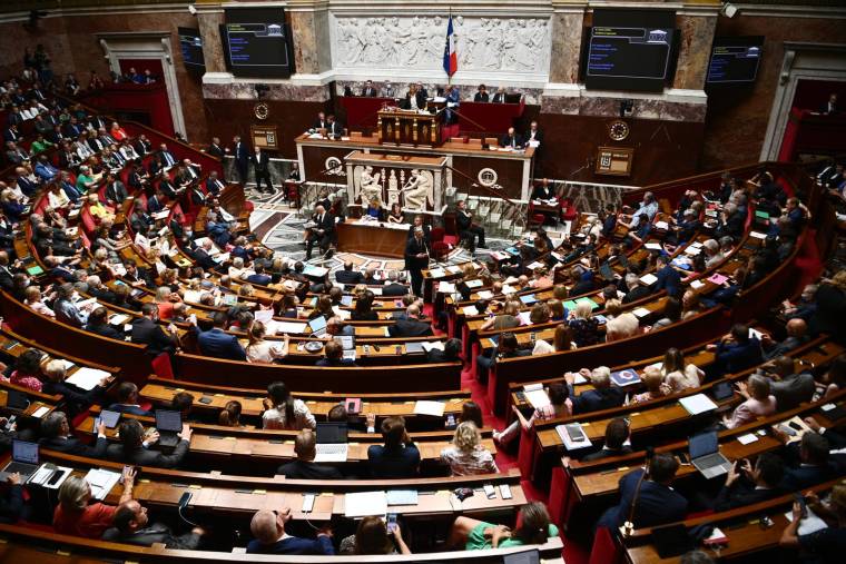 L'Assemblée nationale à Paris, le 19 juillet 2022 ( AFP / Christophe ARCHAMBAULT )