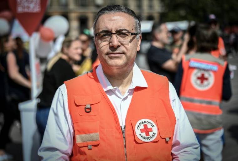 Le président de la Croix-Rouge française, Philippe Da Costa, le 14 mai 2022 à Paris ( AFP / STEPHANE DE SAKUTIN )