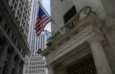 L'entrée du New York Stock Exchange ( AFP / ANGELA WEISS )