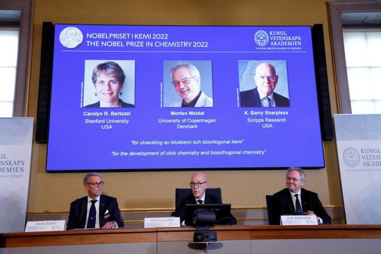Comité Nobel de chimie annonce les lauréats du Prix Nobel de chimie 2022