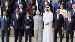Photo de famille des dirigeants réunis à la COP28, le 1er décembre 2023 à Dubaï ( AFP / Giuseppe CACACE  )