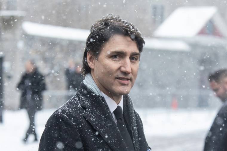 Le Premier ministre du Canada Justin Trudeau le 23 mars à Montréal ( AFP / Alexis Aubin )