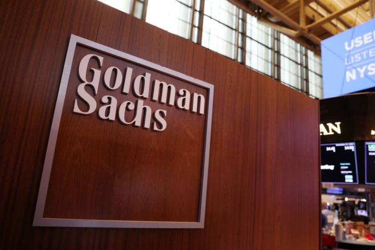 Photo du logo de Goldman Sachs à la Bourse de New York