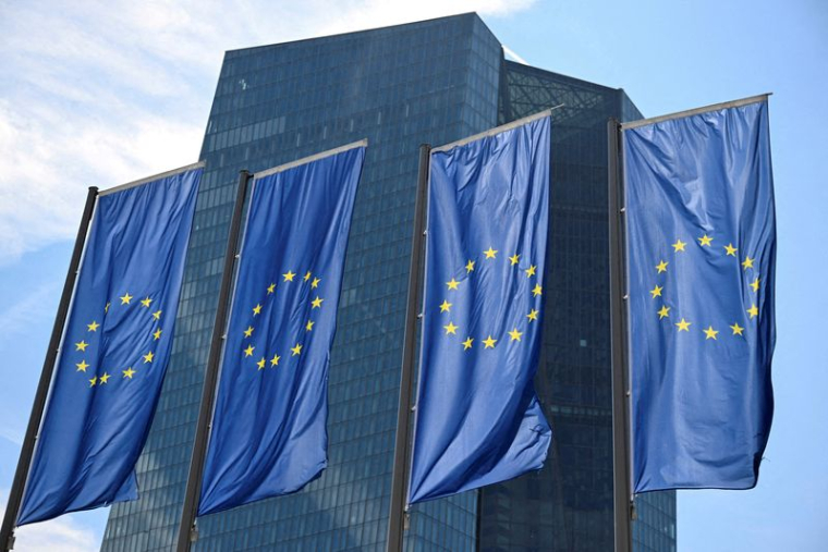 Vue du siège de la Banque centrale européenne (BCE) à Francfort