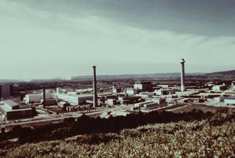 Le site nucléaire de Marcoule (Gard), en décembre 1973 ( AFP / - )