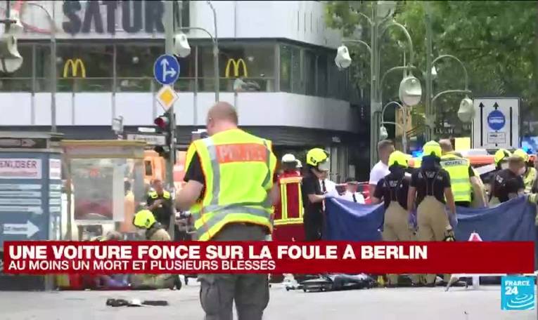 Allemagne : à Berlin, une voiture percute des passants et fait au moins un mort et huit blessés