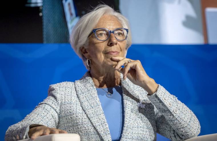Christine Lagarde, le 10 octobre 2023, à Marrakech ( AFP / FADEL SENNA )