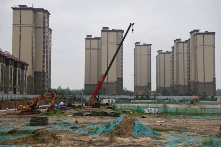 Un site de construction d'immeubles résidentiels à Tianjin en Chine
