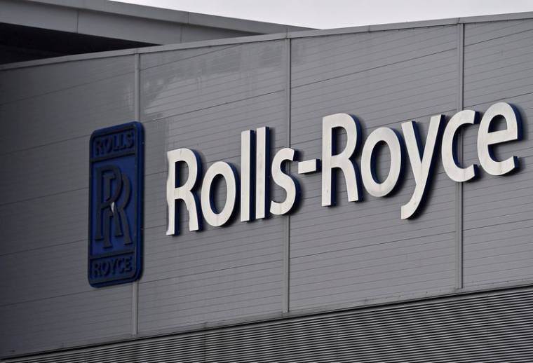 Photo du logo de Rolls-Royce sur un site de l'entreprise à Bristol