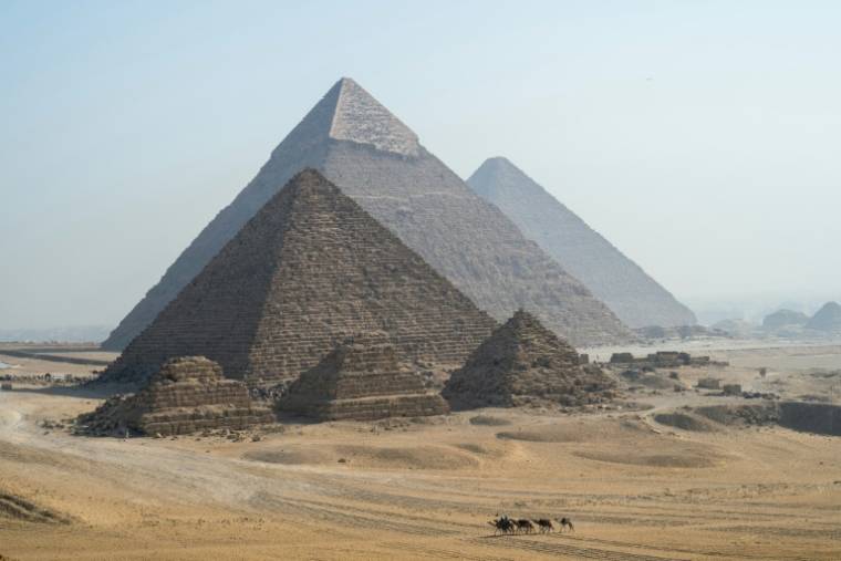 Les pyramides de Gizeh, le 3 mai 2024 ( AFP / Jewel SAMAD )