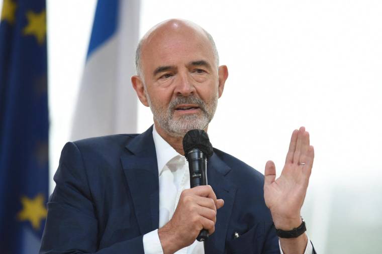 Le président de la Cour des Comptes, Pierre Moscovici, en août 2021. ( AFP / ERIC PIERMONT )