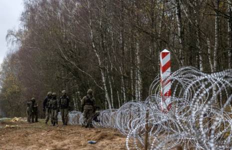 La Pologne va investir plus de 2 milliards d'euros dans la sécurité et la fortification de sa frontière avec la Russie et le Bélarus ( AFP / Wojtek RADWANSKI )