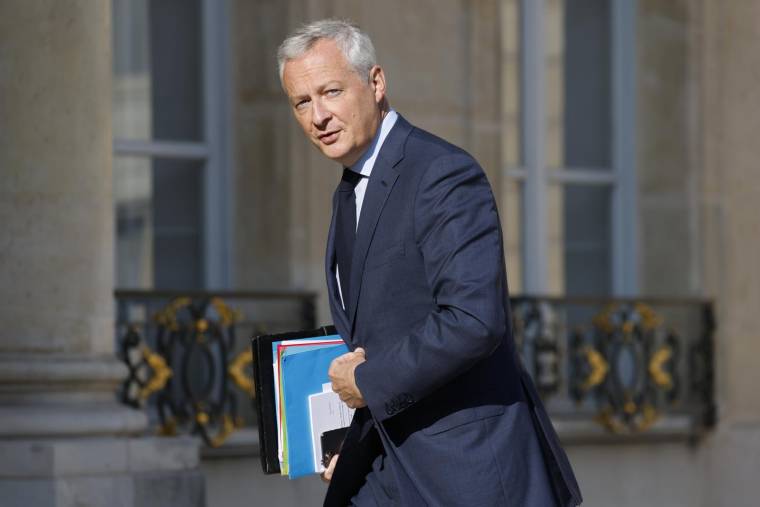 Bruno Le Maire à Paris, le 31 août 2022. ( AFP / Ludovic MARIN )