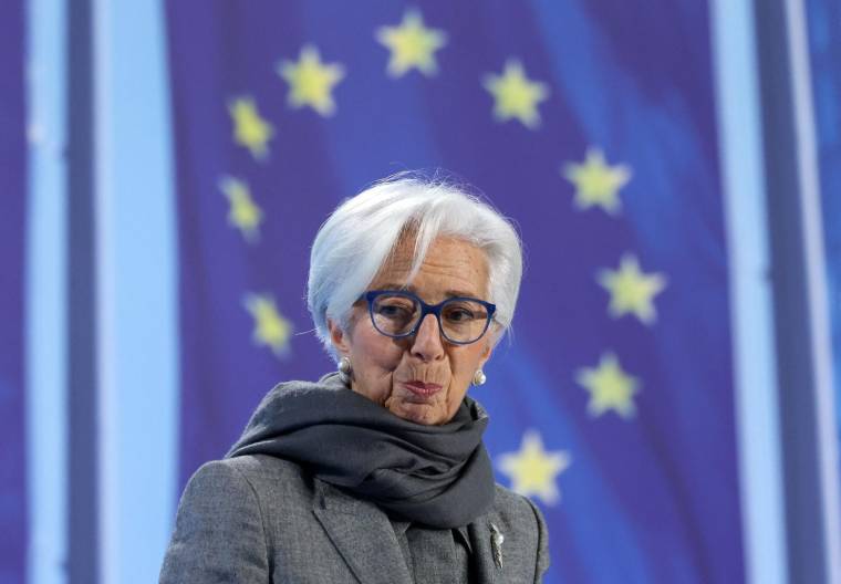 Christine Lagarde, le 14 décembre 2023. ( AFP / DANIEL ROLAND )