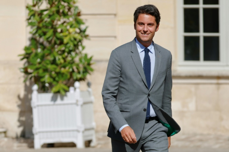 Gabriel Attal à son arrivée à Matignon le 19 septembre 2024, à Paris ( AFP / Ludovic MARIN )