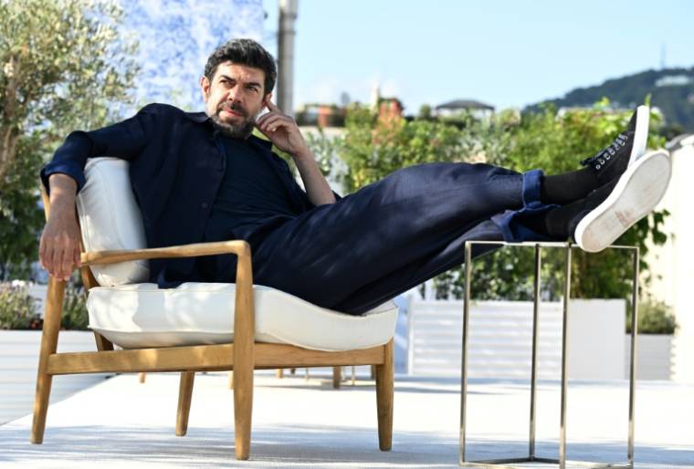 L'acteur italien Pierfrancesco Favino à Cannes, le 25 mai 2022 ( AFP / Stefano Rellandini )