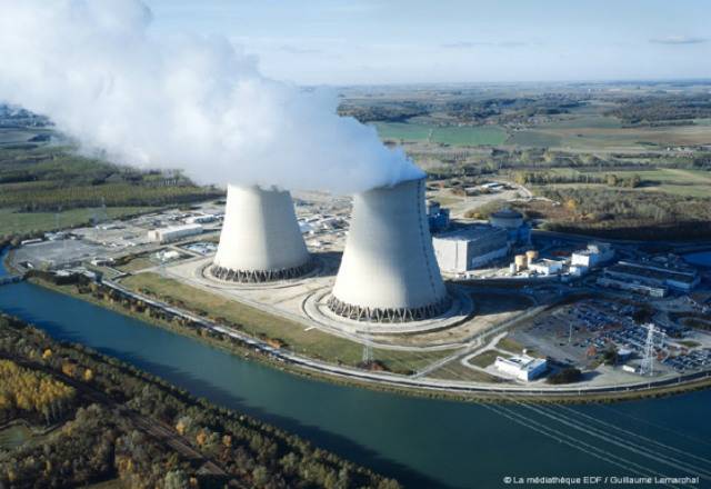 Vue de la centrale nucléaire de nogent sur seine (Crédit EDF)