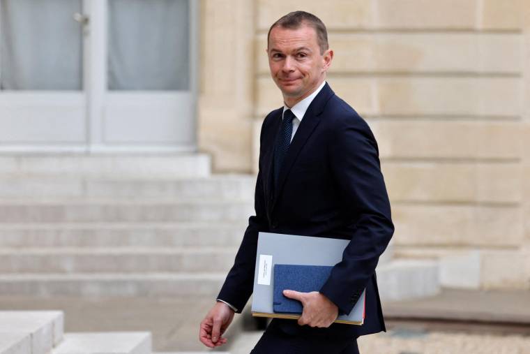 Le nouveau ministre du Travail, Olivier Dussopt. ( AFP / LUDOVIC MARIN )