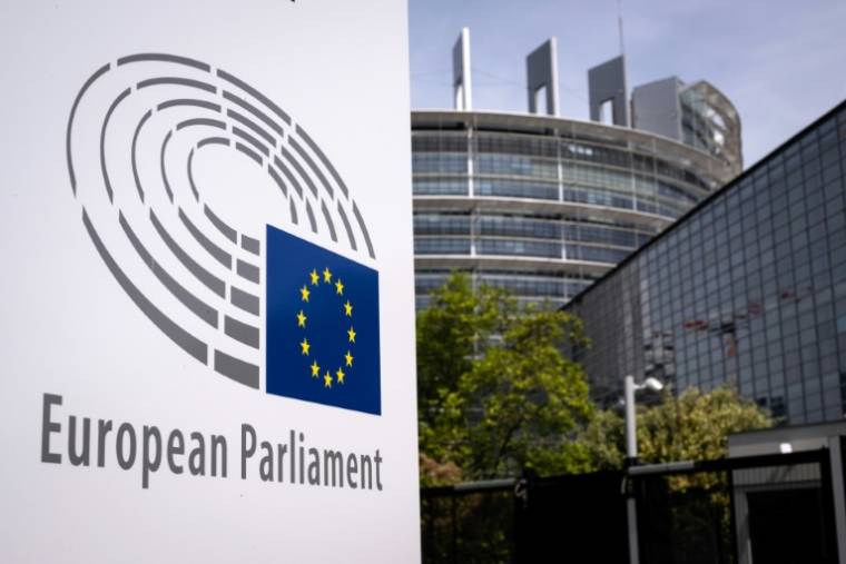 Le Parlement européen de Strasbourg, le 13 avril 2024 ( AFP / SEBASTIEN BOZON )