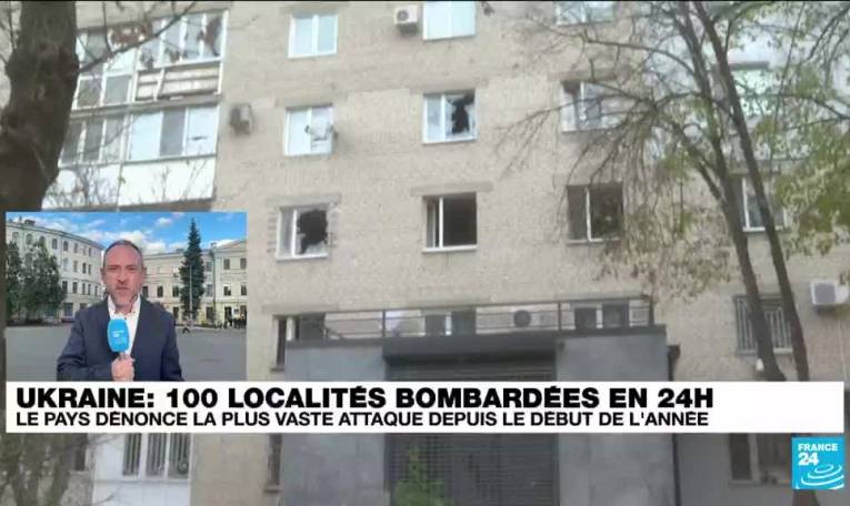 Ukraine : 100 localités bombardées par la Russie en 24H