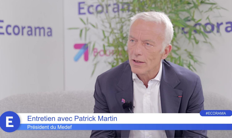 Patrick Martin (président du Medef) : "Je sens les entrepreneurs inquiets mais pas résignés !"