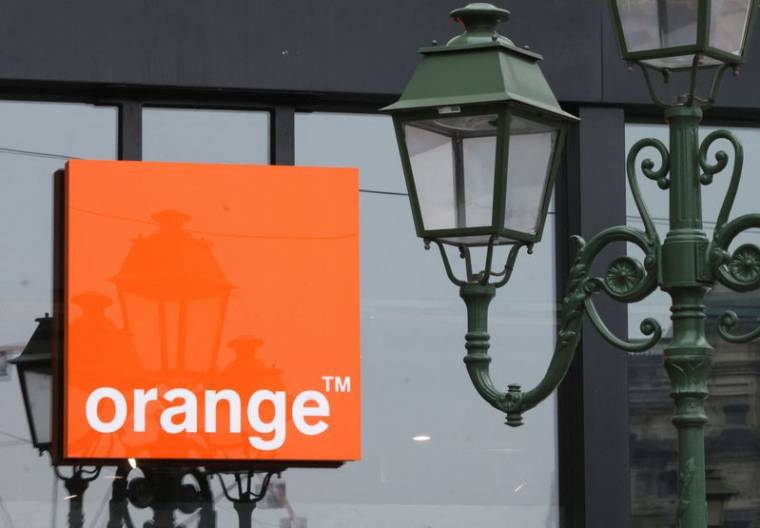 Le logo de Orange à Bruxelles, en Belgique