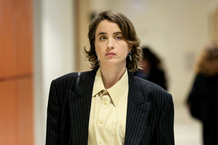 L'actrice française  Adèle Haenel au tribunal judiciaire de Paris, le 10 décembre 2024 ( AFP / ALAIN JOCARD )