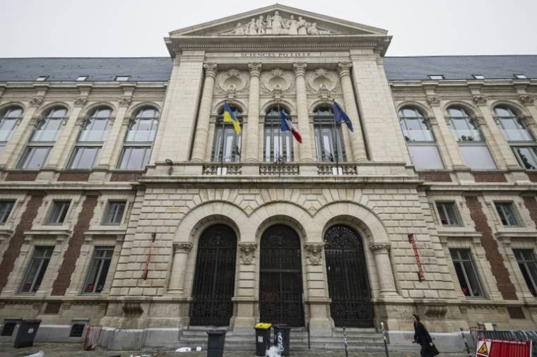 L'Institut d'études politiques (IEP) de Sciences Po à Lille fermé en raison des manifestations de solidarité pro-palestinienne prévues par les étudiants, le 2 mai 2024 ( AFP / Sameer Al-DOUMY )