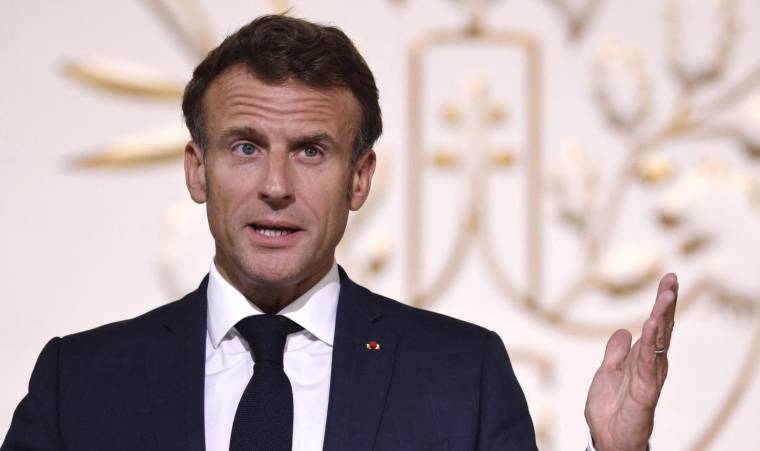 Emmanuel Macron le 15 septembre 2022 à Paris. ( POOL / LUDOVIC MARIN )