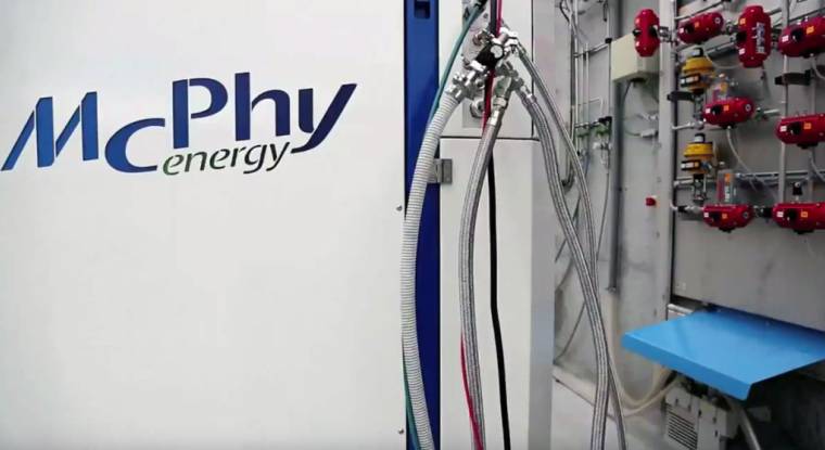 McPhy est un spécialiste des systèmes de stockage d’hydrogène. (© Mcphy)