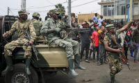 Des membres du groupe armé M23 dans une rue de Goma le 1er février 2025 ( AFP / Tony KARUMBA )