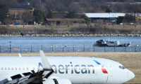 Sur les lieux de l'accident aérien à l'aéroport de Washington, le 30 janvier 2025 ( AFP / Oliver Contreras )