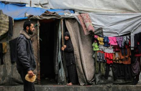 Camp de tentes pour déplacés à Rafah, dans le sud de la bande de Gaza, le 30 avril 2024 ( AFP / - )