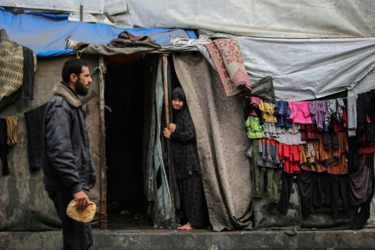Camp de tentes pour déplacés à Rafah, dans le sud de la bande de Gaza, le 30 avril 2024 ( AFP / - )
