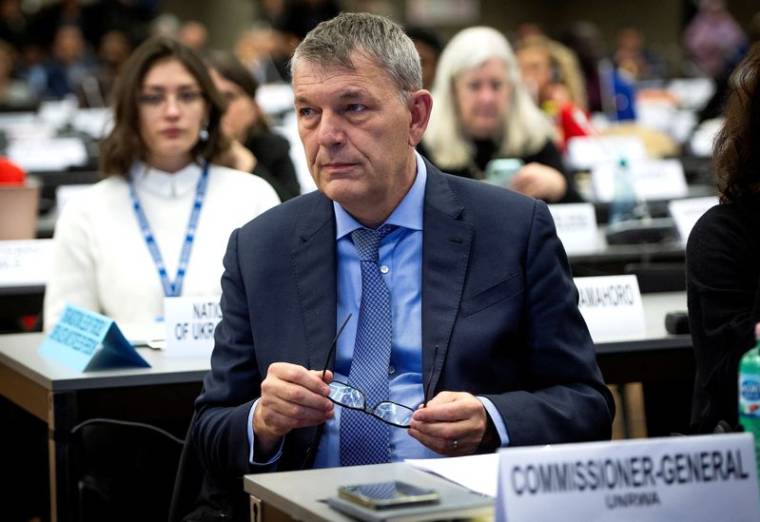 Le commissaire général de l'UNRWA, Philippe Lazzarini, au Forum mondial des réfugiés, à Genève