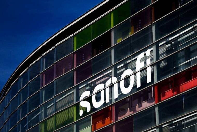 Le logo du groupe Sanofi à Lyon