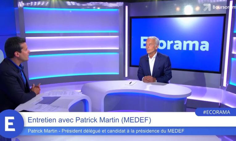 Patrick Martin (Medef) : "Je veux un Medef ambitieux pour la France !"