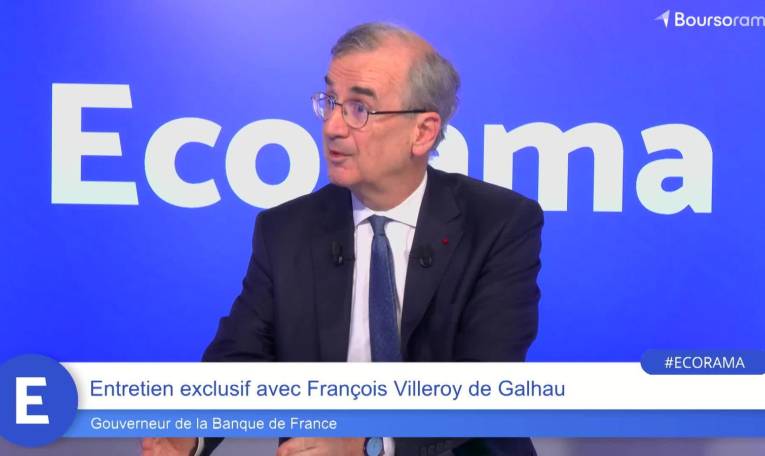 François Villeroy de Galhau (Gouverneur de la Banque de France) : "Dans les prochains mois, il y aura une remontée temporaire de l'inflation !"