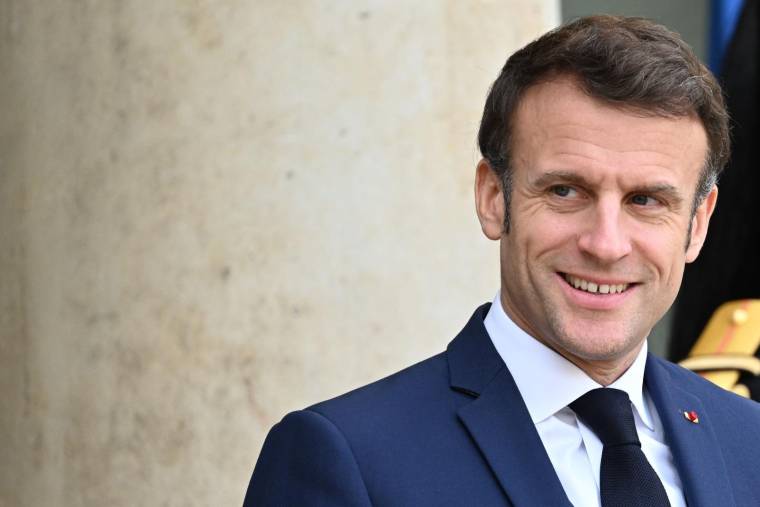 Emmanuel Macron, le 11 janvier 2023, à Paris ( AFP / Emmanuel DUNAND )