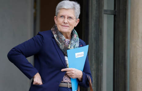 Geneviève Darrieussecq à Paris, le 13 novembre 2024. ( AFP / LUDOVIC MARIN )