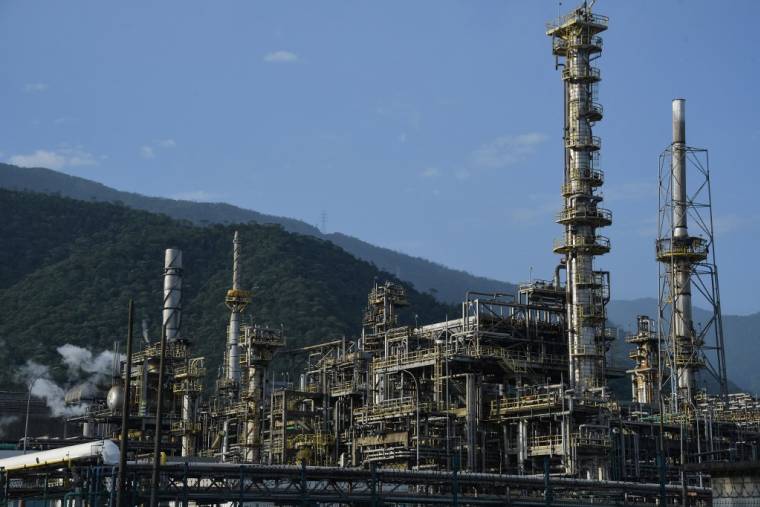 Une installation pétrolière dans l'Etat de Sao Paulo (Brésil en 2021. ( AFP / NELSON ALMEIDA )