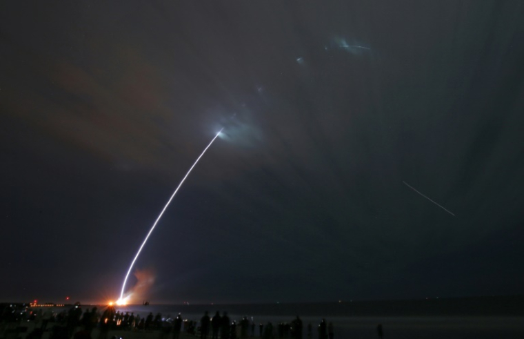 La fusée New Gleen de Blue Origin se met en orbite après son décollage de Cap Canaveral, le 16 janvier 2025 en Floride ( AFP / Gregg Newton )