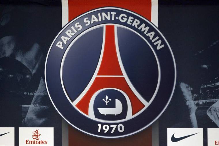 Le logo du club de football français Paris Saint Germain