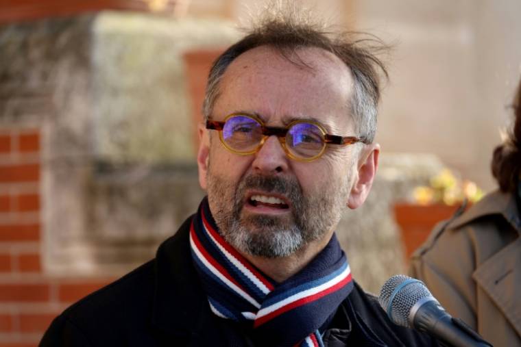 Le maire de Béziers, Robert Ménard, le 26 février 2024 dans l'Hérault ( AFP / Pascal GUYOT )