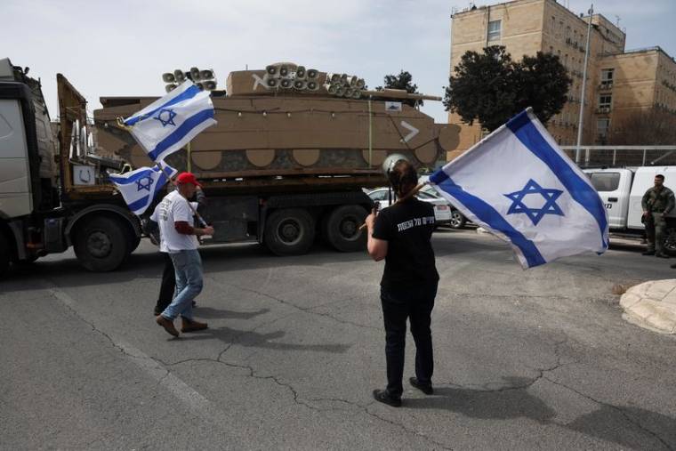 Manifestation en faveur de l'égalité dans le service militaire israélien, à Jérusalem